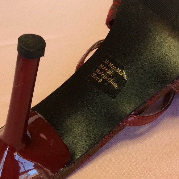 FINAL SALE PRICE Sweet Seventeen Red Strappy Sandals - Picture 5 of 5